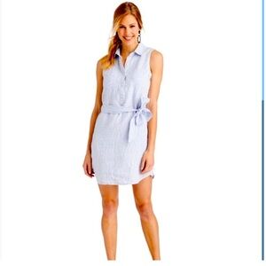 Vineyard Vines Women’s Margo Shirt Dress Linen Size 00 Preppy Yacht Luxury